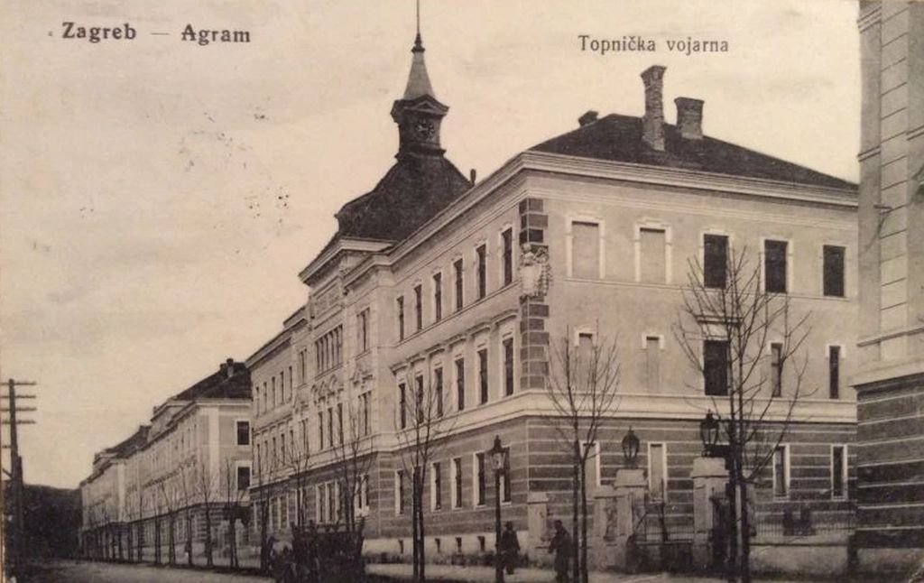 Topnička vojarna, Ilica, Črnomerec, 1915. godine B